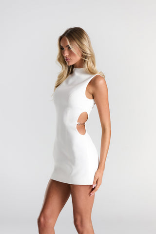 Vestido Berlin Chic – Blanco Elegante