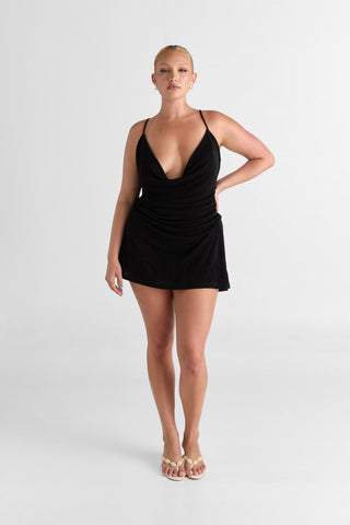 Vestido Kalani Mini – Negro Chic