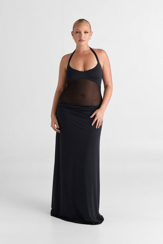 Vestido Sariya Maxi – Negro Nocturno