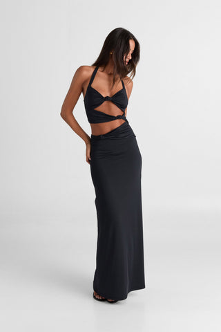 Vestido Oralia Chic – Negro Elegante