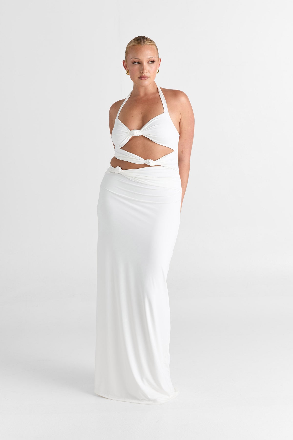 Vestido Oralia Chic – Blanco Elegante