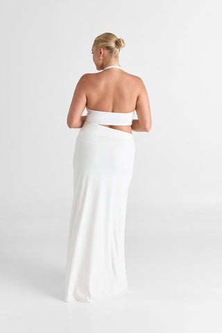 Vestido Oralia Chic – Blanco Elegante