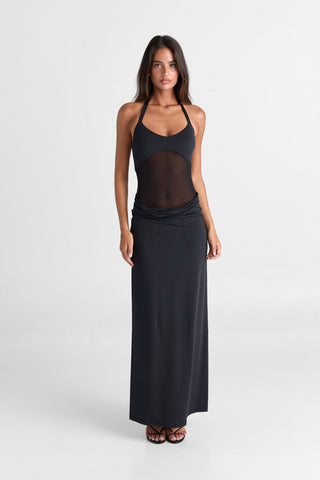 Vestido Sariya Maxi – Negro Nocturno