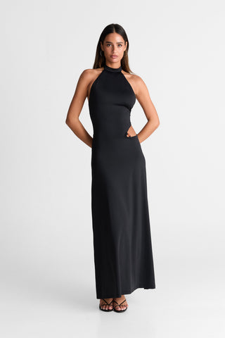 Vestido Aurora Maxi – Negro Elegante