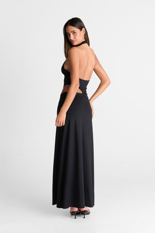 Vestido Aurora Maxi – Negro Elegante