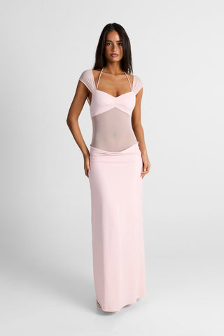 Vestido Freya Maxi – Rosa Chic