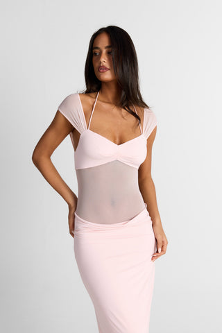 Vestido Freya Maxi – Rosa Chic