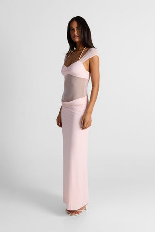 Vestido Freya Maxi – Rosa Chic