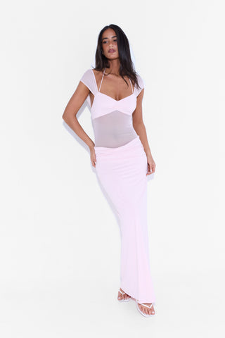 Vestido Freya Maxi – Rosa Chic