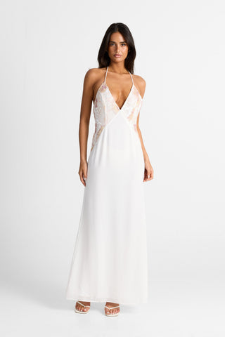 Vestido Elara Maxi – Blanco Chic