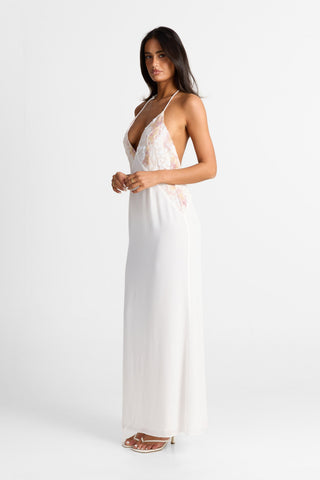 Vestido Elara Maxi – Blanco Chic