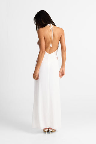 Vestido Elara Maxi – Blanco Chic