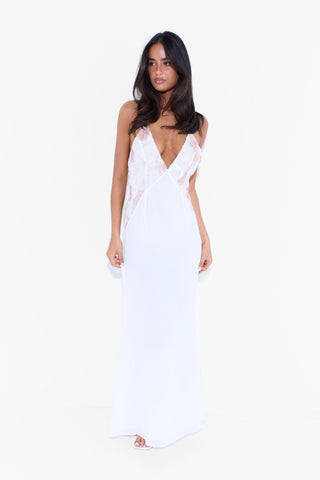 Vestido Elara Maxi – Blanco Chic