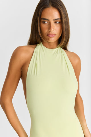 Vestido Luna Maxi – Verde Manzana