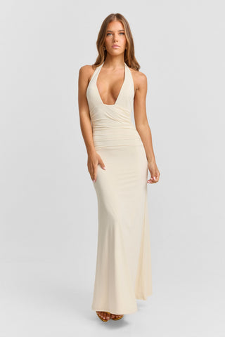 Vestido Ivy Maxi – Off White Natural