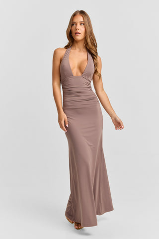 Vestido Ivy Maxi – Mushroom Natural
