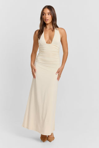 Vestido Ivy Maxi – Off White Natural