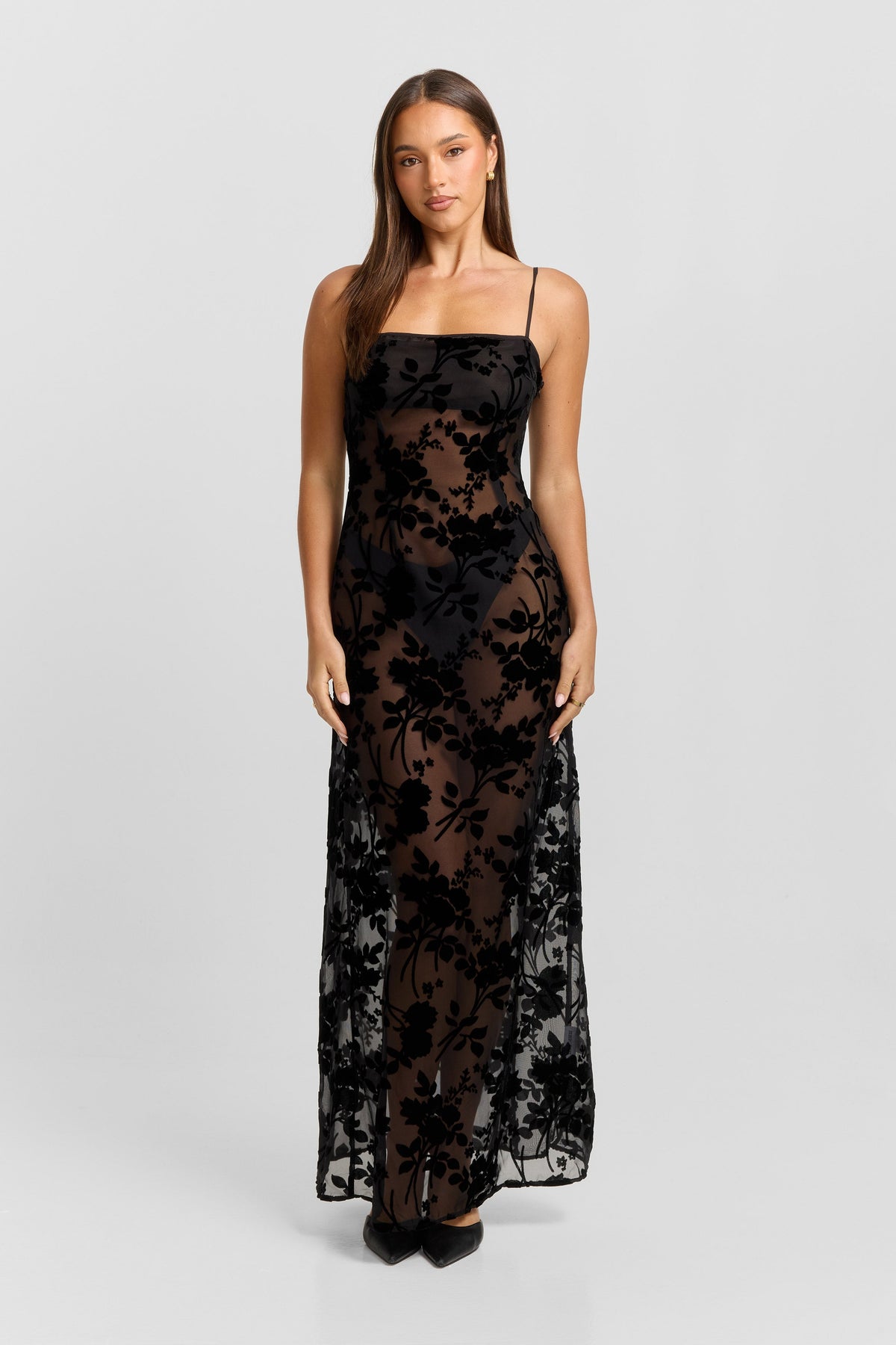 Vestido Ophelia Maxi – Negro Elegancia