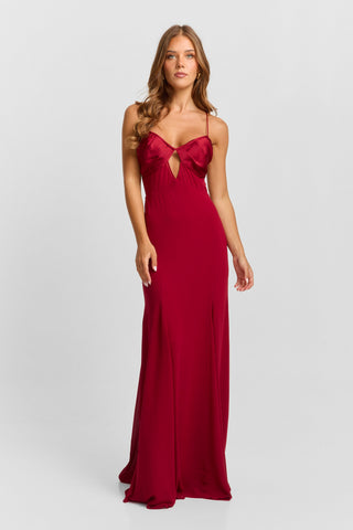 Vestido Electra Maxi – Rojo Impacto