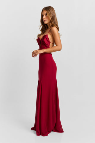 Vestido Electra Maxi – Rojo Impacto