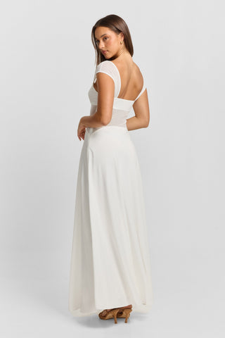 Vestido Anastasia Maxi – Blanco Bridal