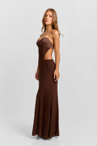 Vestido Scarlett Maxi – Chocolate Chic