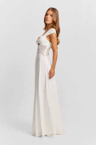 Vestido Anastasia Maxi – Blanco Bridal