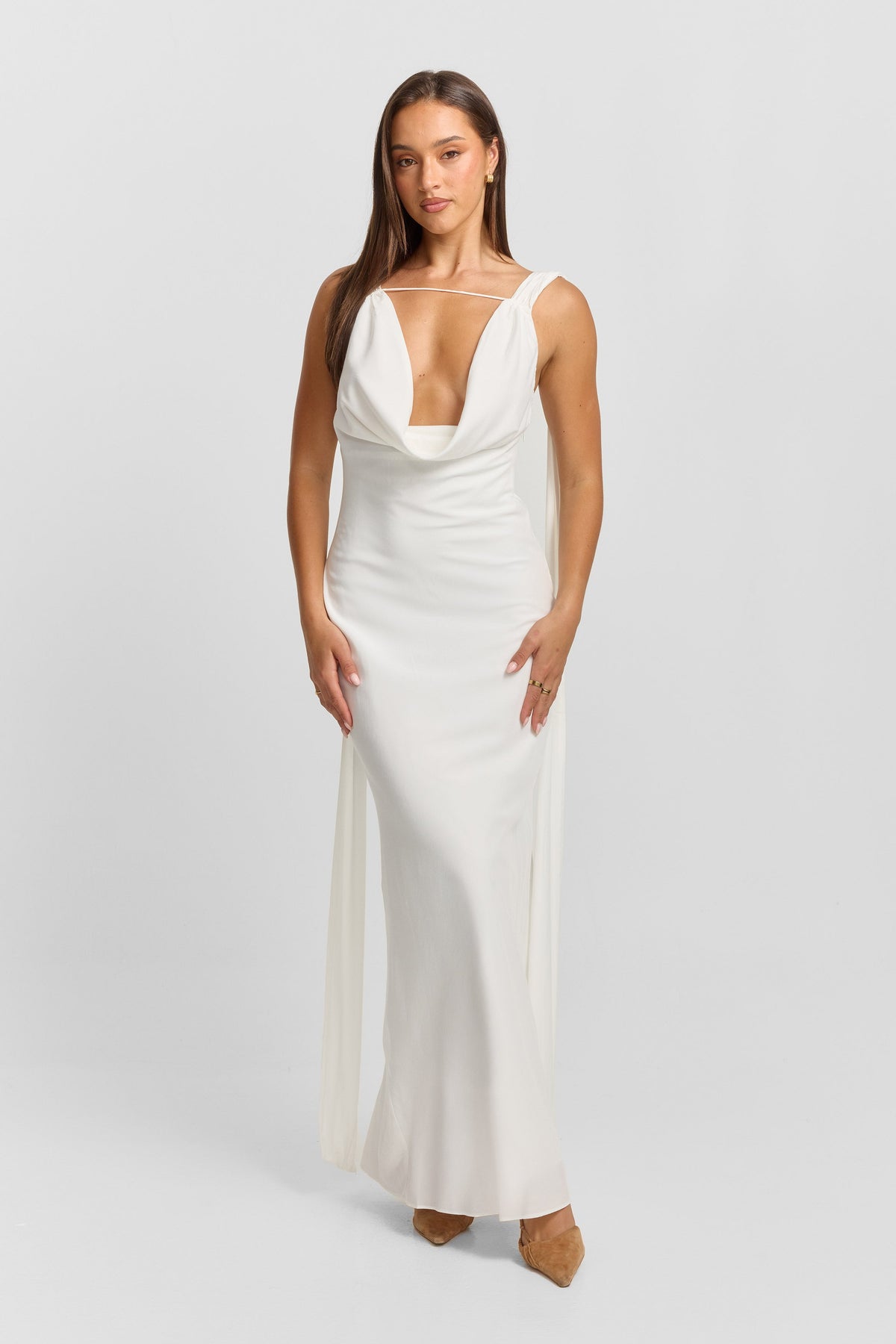 Vestido Eloise Maxi – Blanco Etéreo