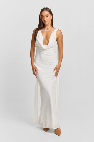Vestido Eloise Maxi – Blanco Etéreo