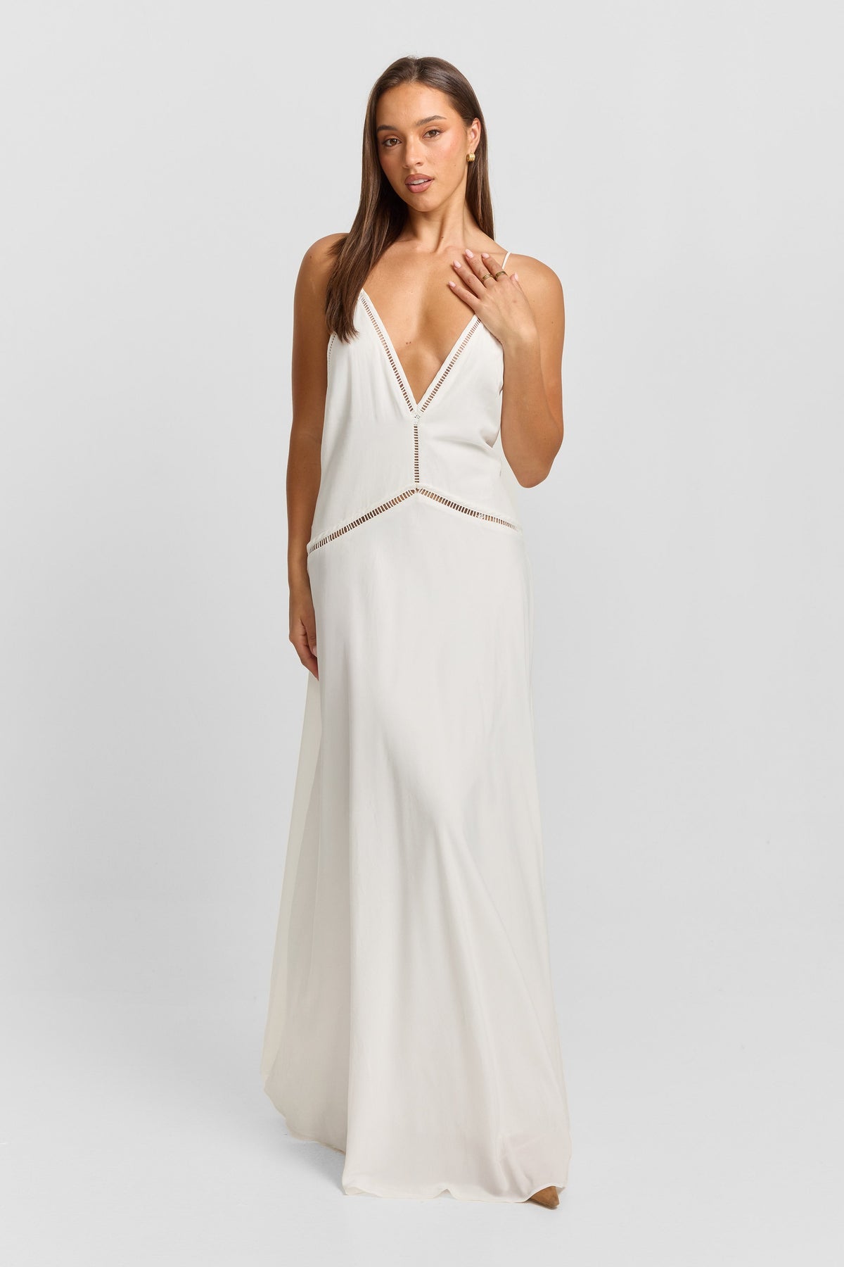 Vestido Posey Maxi – Blanco Delicado