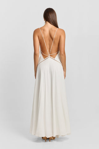 Vestido Posey Maxi – Blanco Delicado