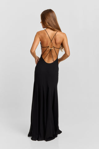 Vestido Electra Maxi – Negro Impacto