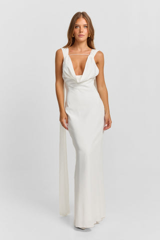 Vestido Eloise Maxi – Blanco Etéreo
