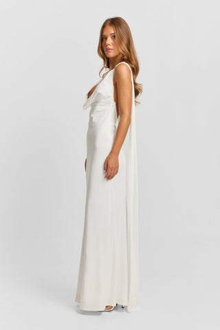 Vestido Eloise Maxi – Blanco Etéreo
