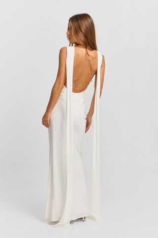 Vestido Eloise Maxi – Blanco Etéreo