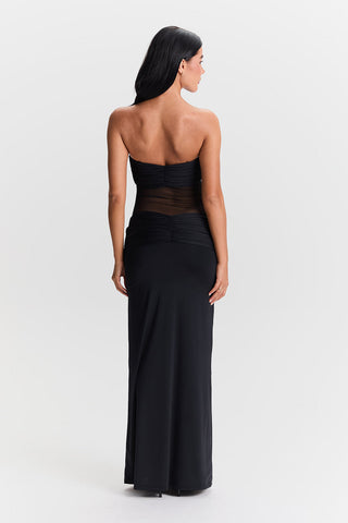 Vestido Amara Maxi – Negro Sofisticado