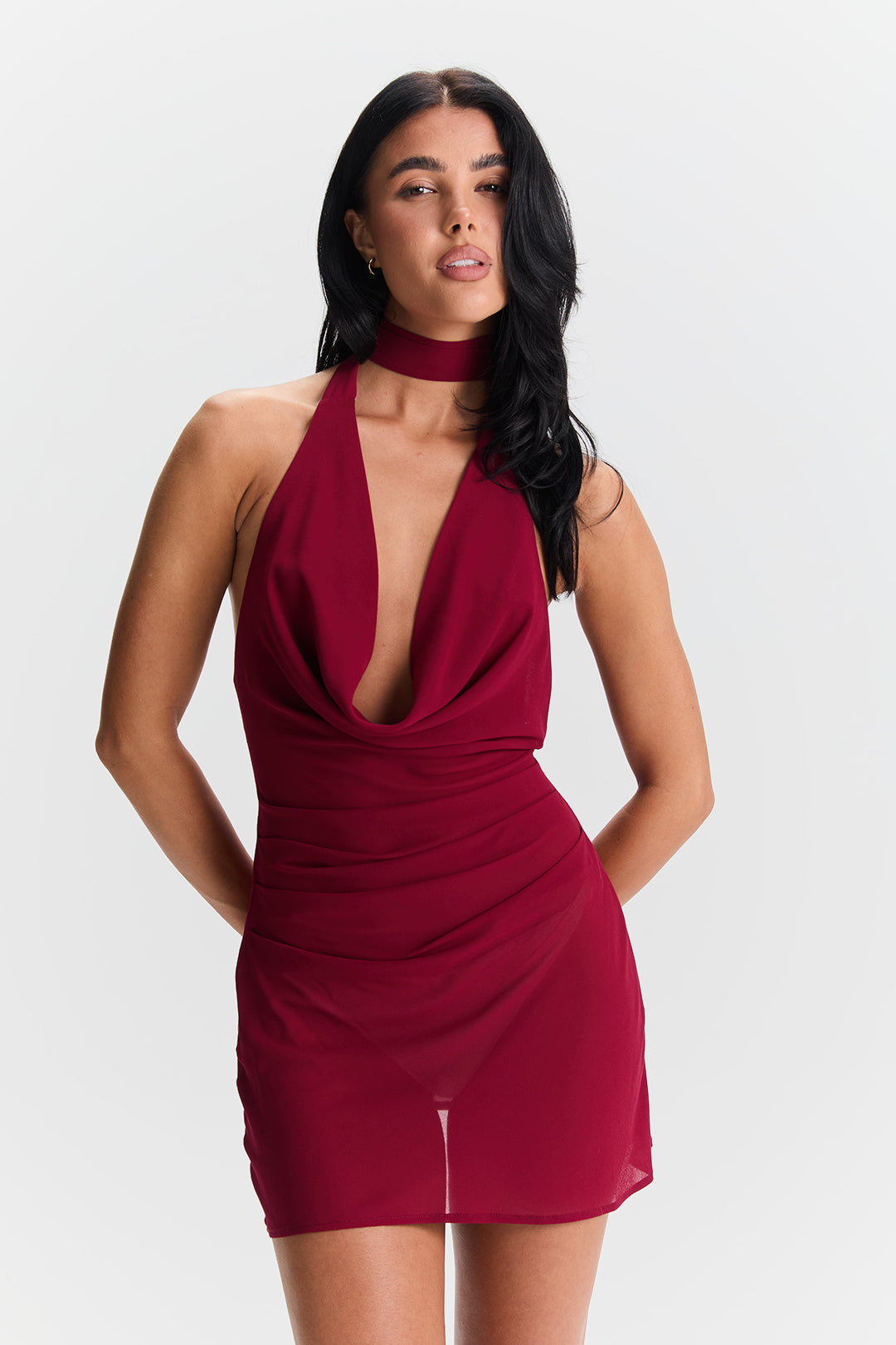 Vestido Maisie Mini – Rojo Cereza