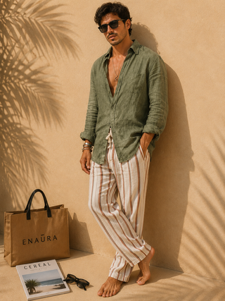 Camisa Linen Cardigan – Relax Fit