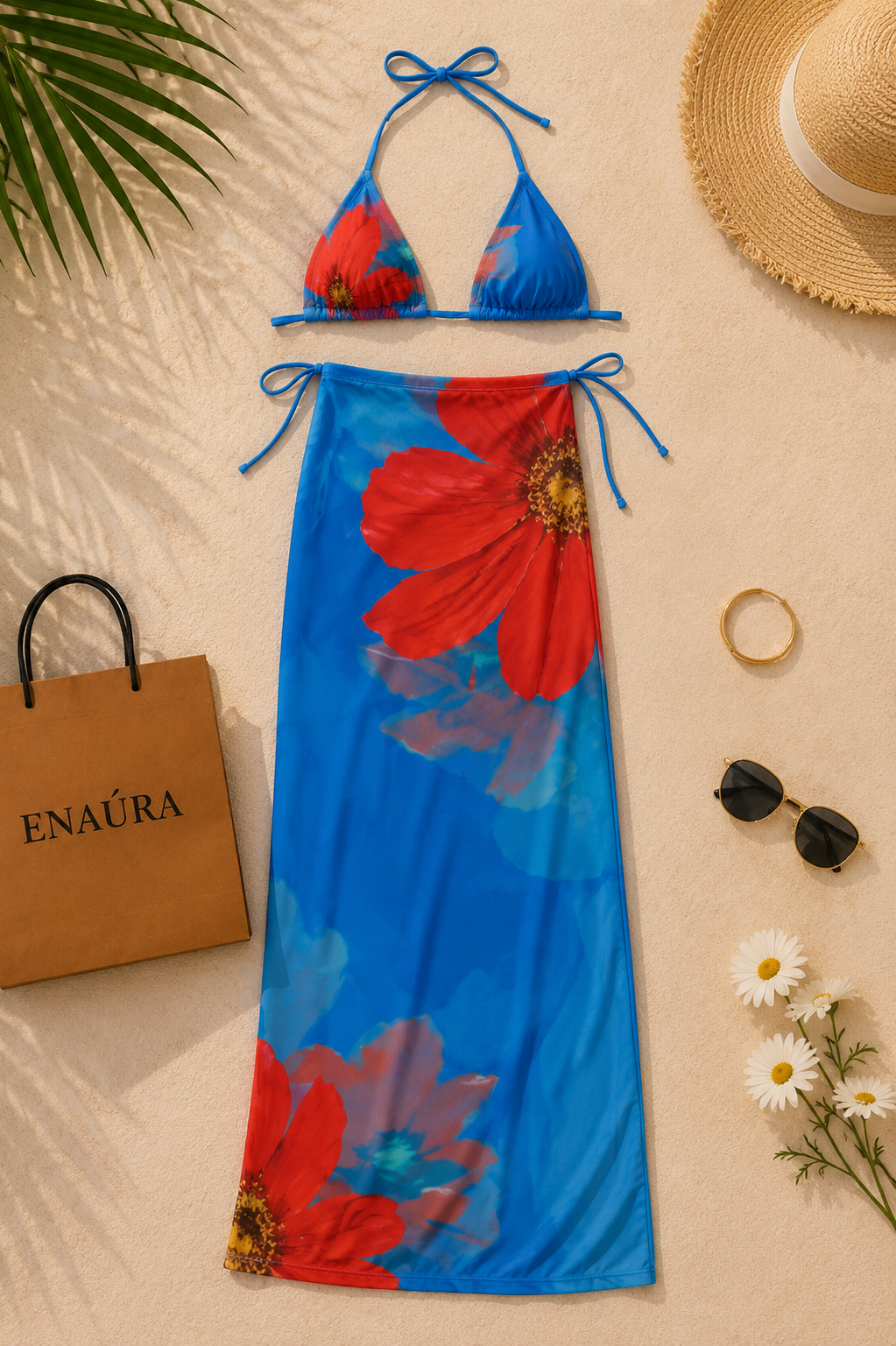 Bikini Azure Bloom – 3 Piece Set