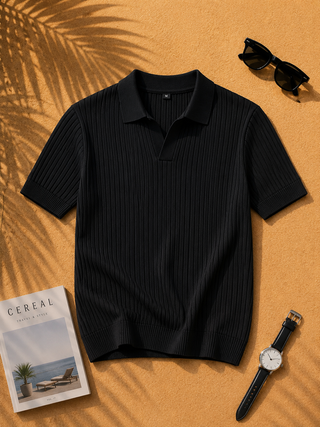 Camiseta Polo Stripe – Retro Fit