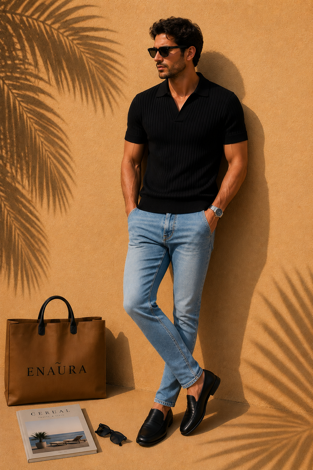 Camiseta Polo Stripe – Retro Fit