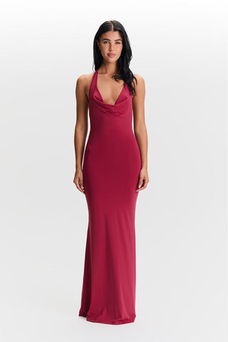 Vestido Harper Chic – Rojo Cereza