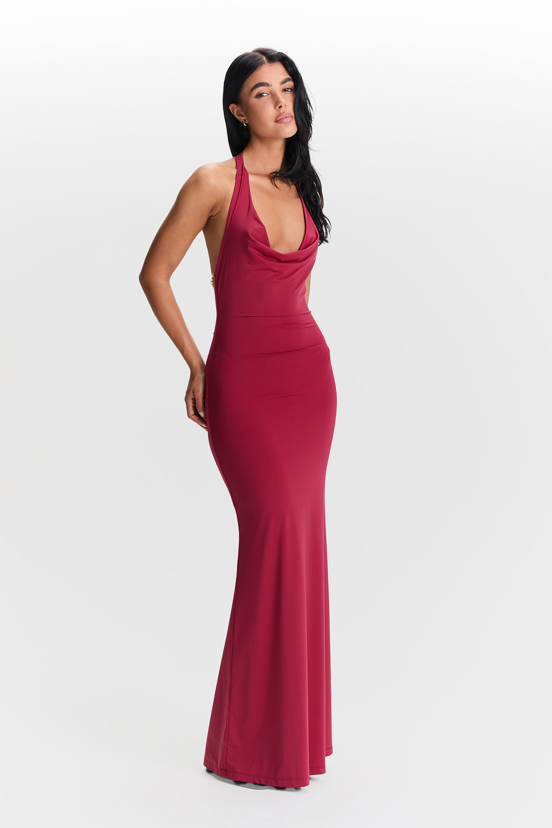 Vestido Harper Chic – Rojo Cereza