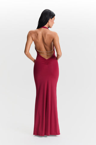 Vestido Harper Chic – Rojo Cereza