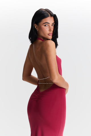 Vestido Harper Chic – Rojo Cereza