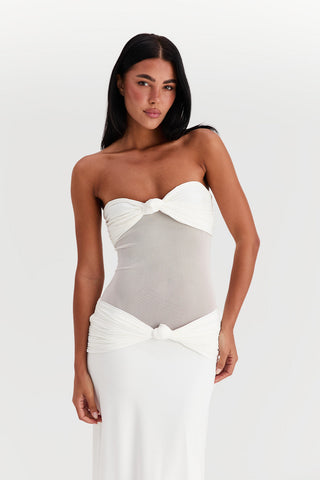 Vestido Amara Maxi – Blanco Luminoso