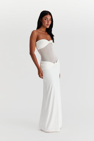 Vestido Amara Maxi – Blanco Luminoso