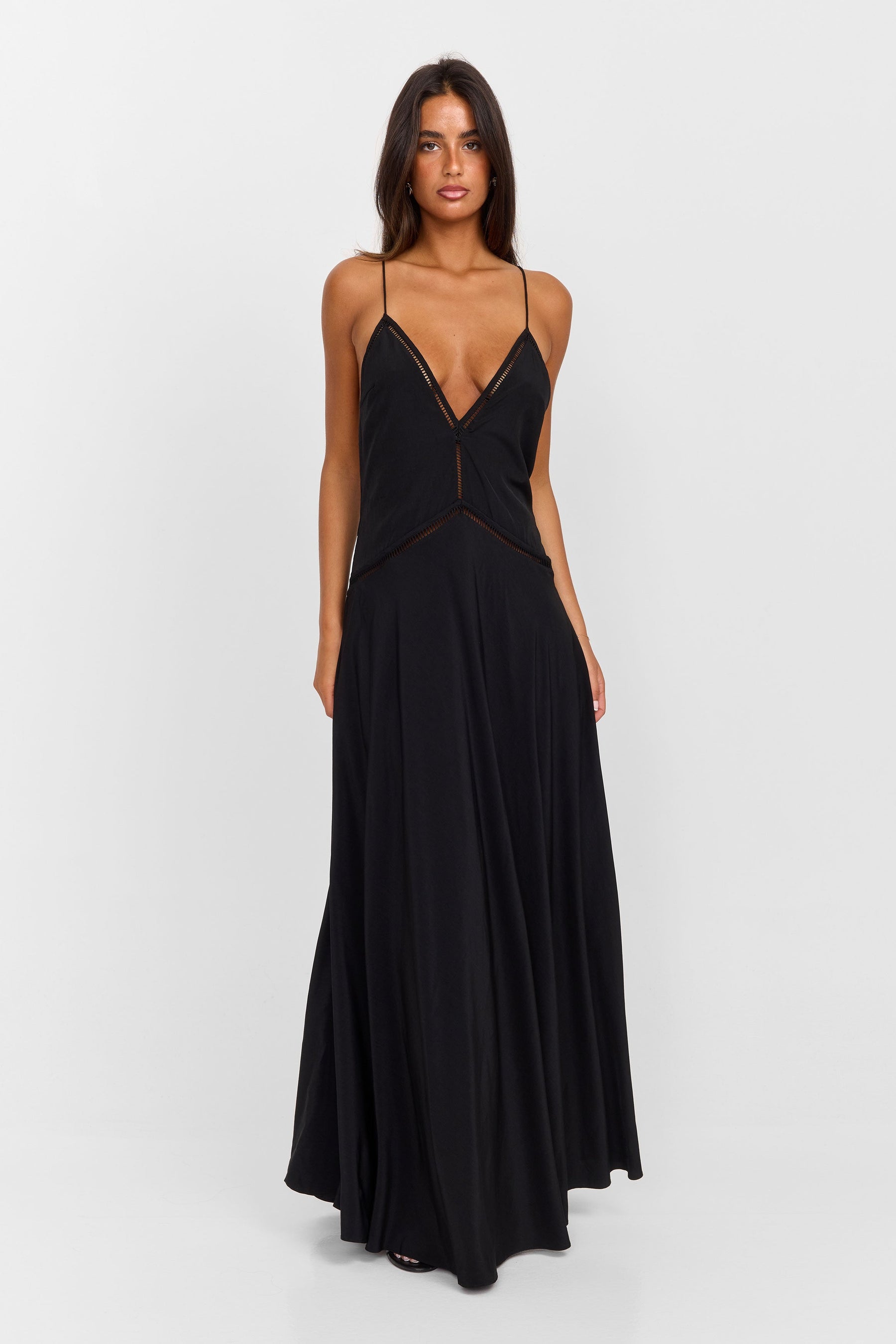 Vestido Posey Maxi – Negro Elegante