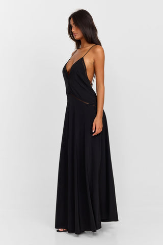 Vestido Posey Maxi – Negro Elegante