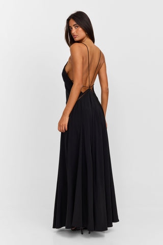 Vestido Posey Maxi – Negro Elegante